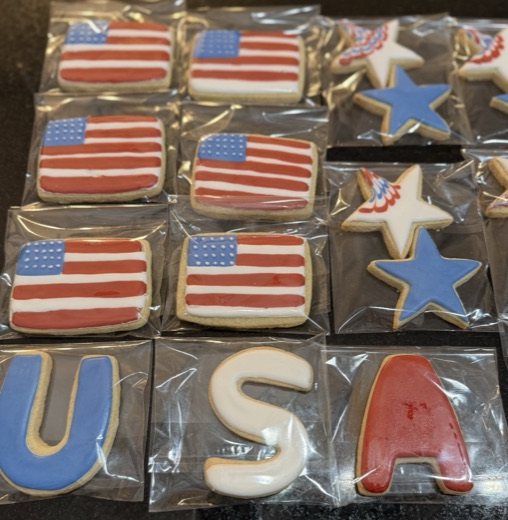 Gluten-Friendly Fourth of July cookies