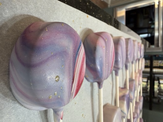Marbled cake pops, fresh batch