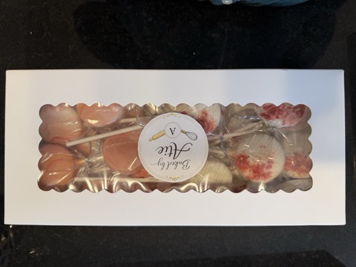 Branded gift box of custom cake pops