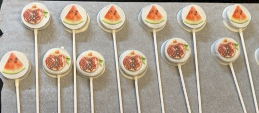 Watermelon and pomegranate summer pops